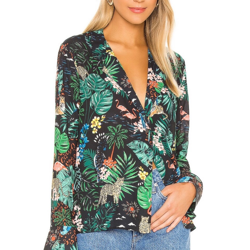 Resa Perfect Top Blouse in Paradise. Sold out online. Like new!